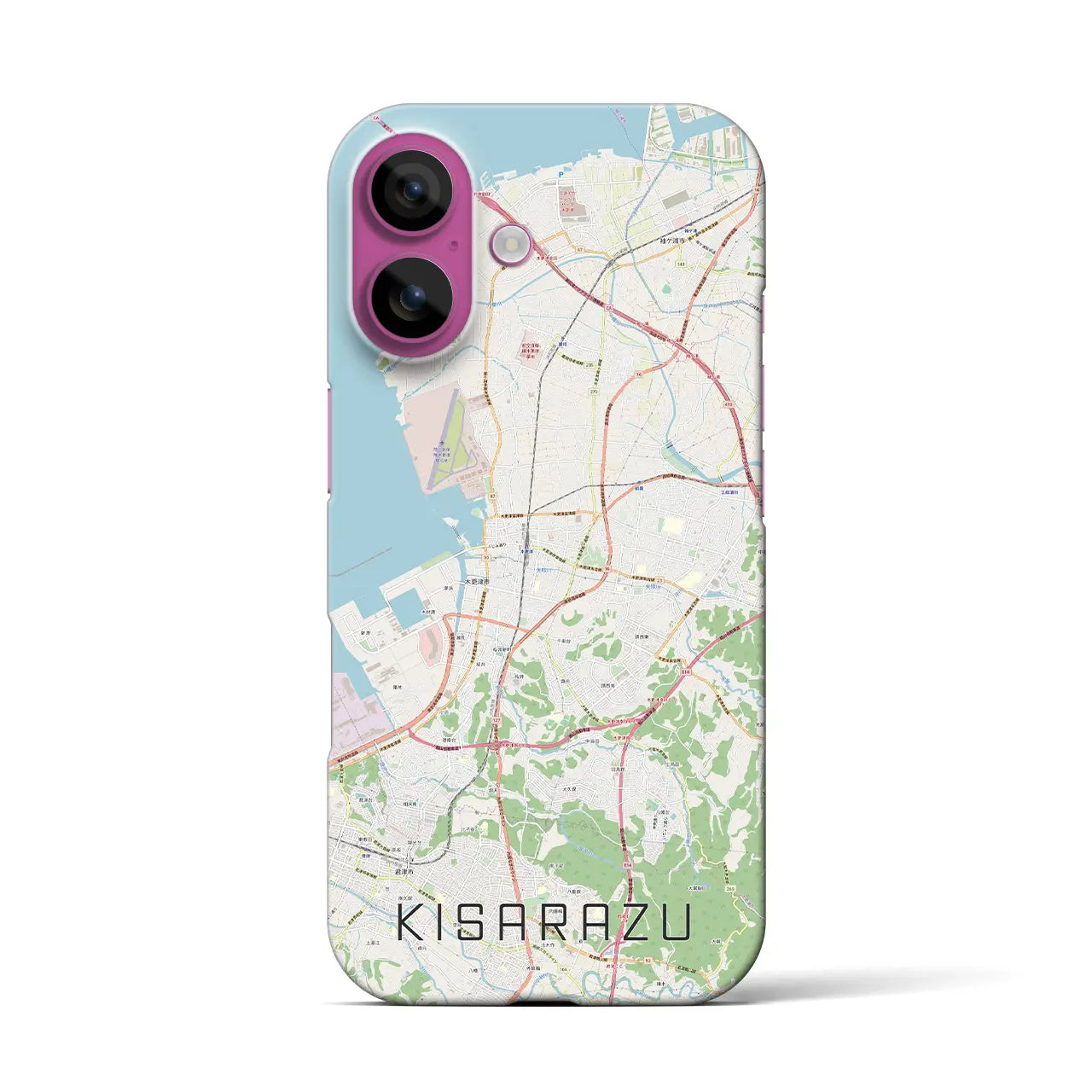 【木更津(千葉県)】地図柄iPhoneケース(バックカバータイプ)