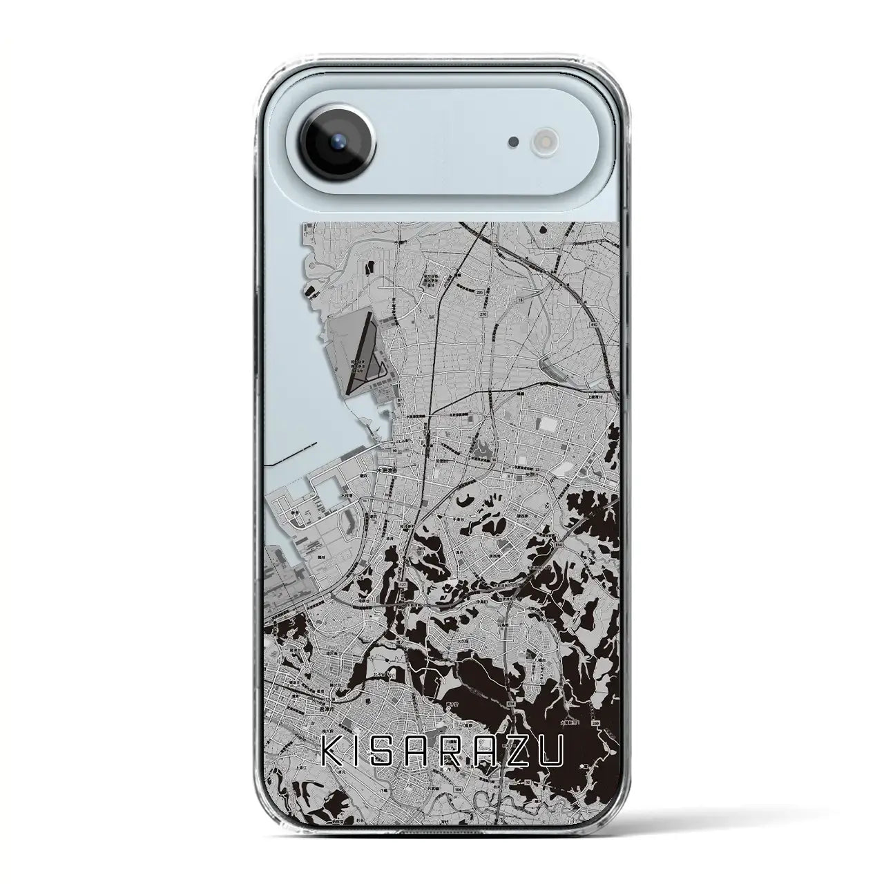 【木更津(千葉県)】地図柄iPhoneケース(クリアタイプ)