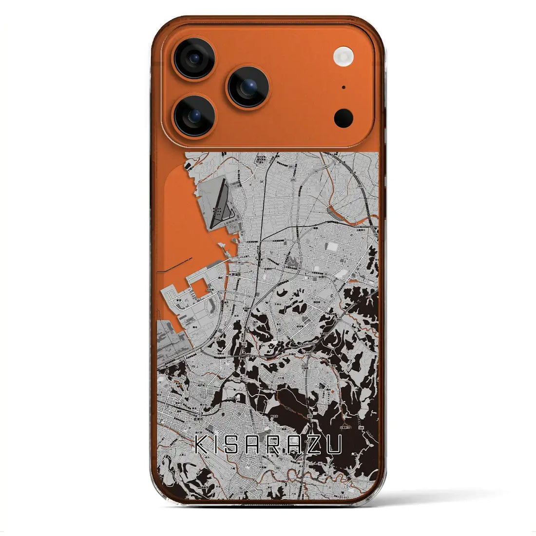 【木更津(千葉県)】地図柄iPhoneケース(クリアタイプ)