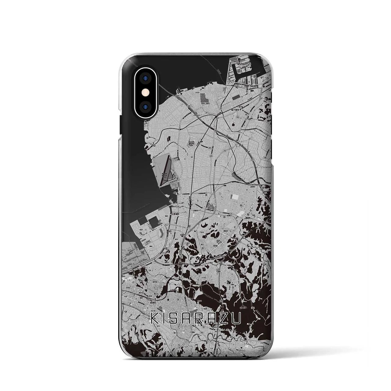 【木更津(千葉県)】地図柄iPhoneケース(クリアタイプ)