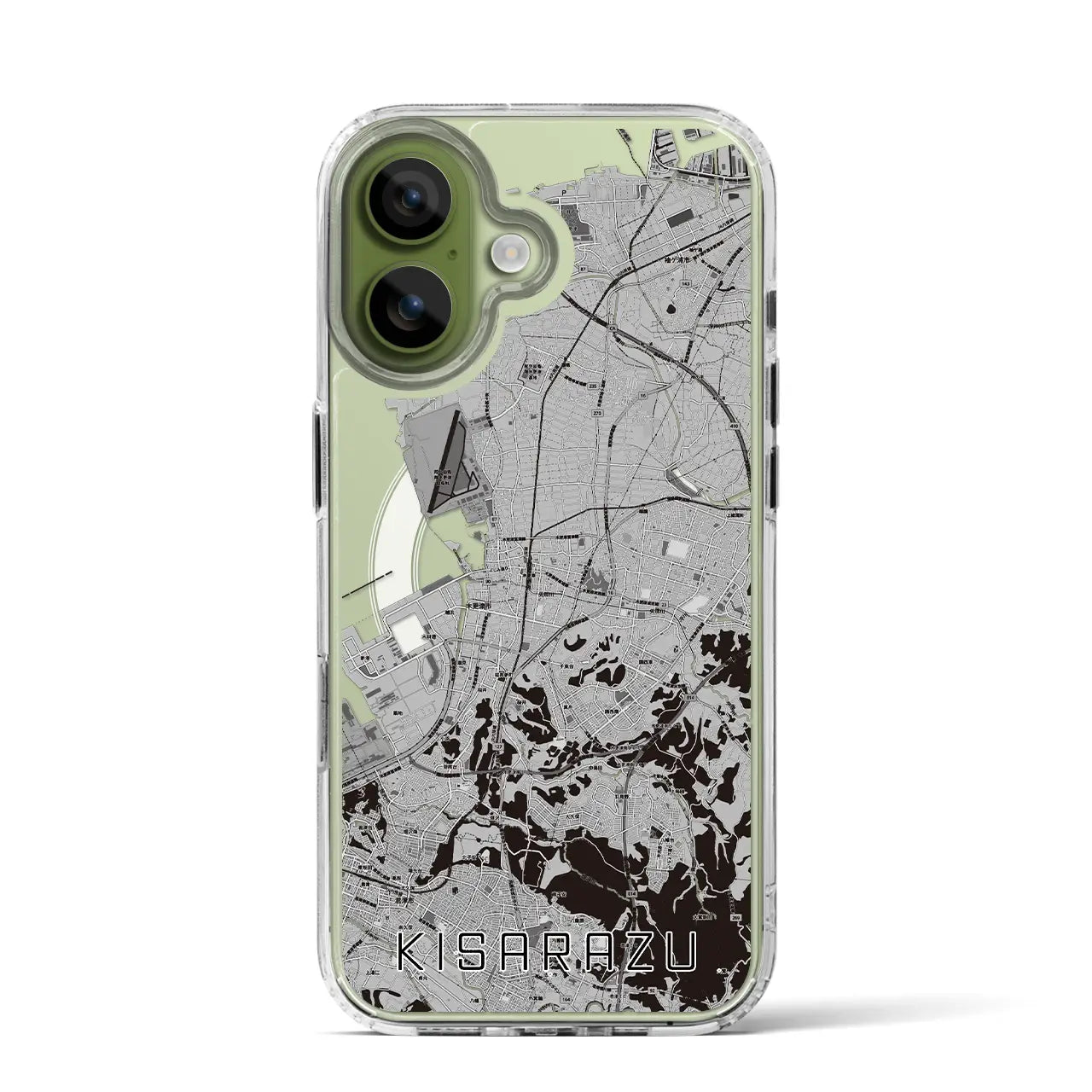 【木更津(千葉県)】地図柄iPhoneケース(MagSafeタイプ)