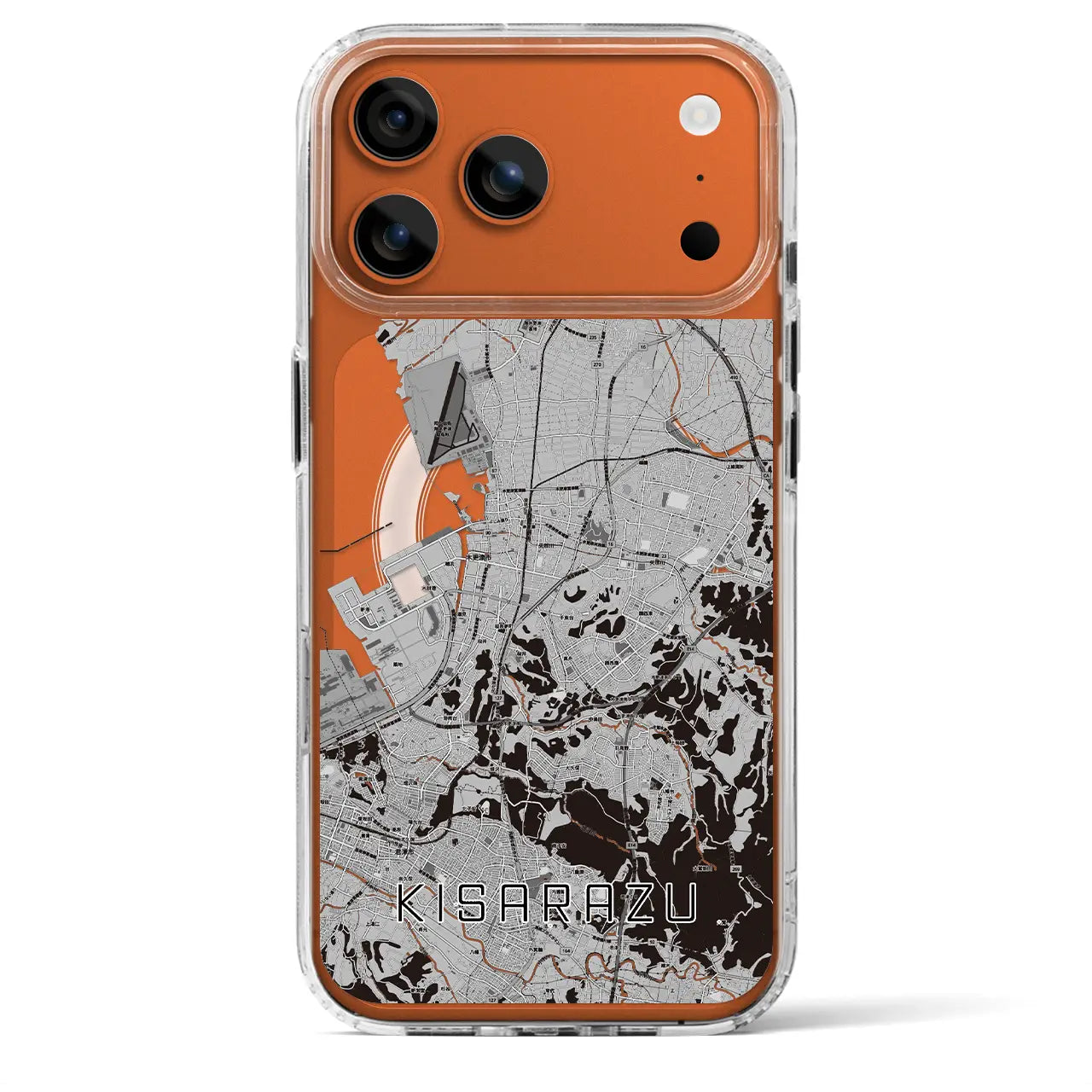 【木更津(千葉県)】地図柄iPhoneケース(MagSafeタイプ)