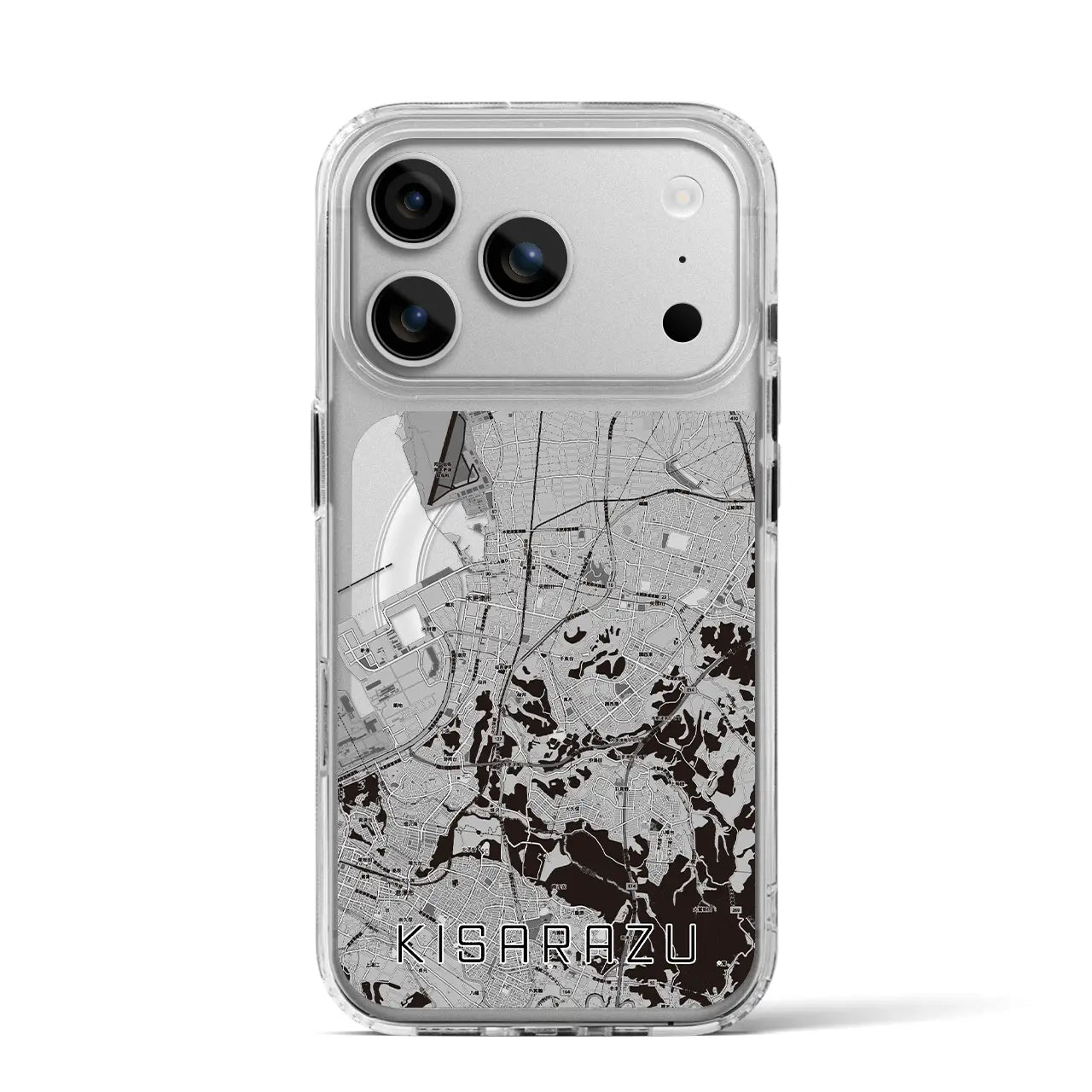 【木更津(千葉県)】地図柄iPhoneケース(MagSafeタイプ)