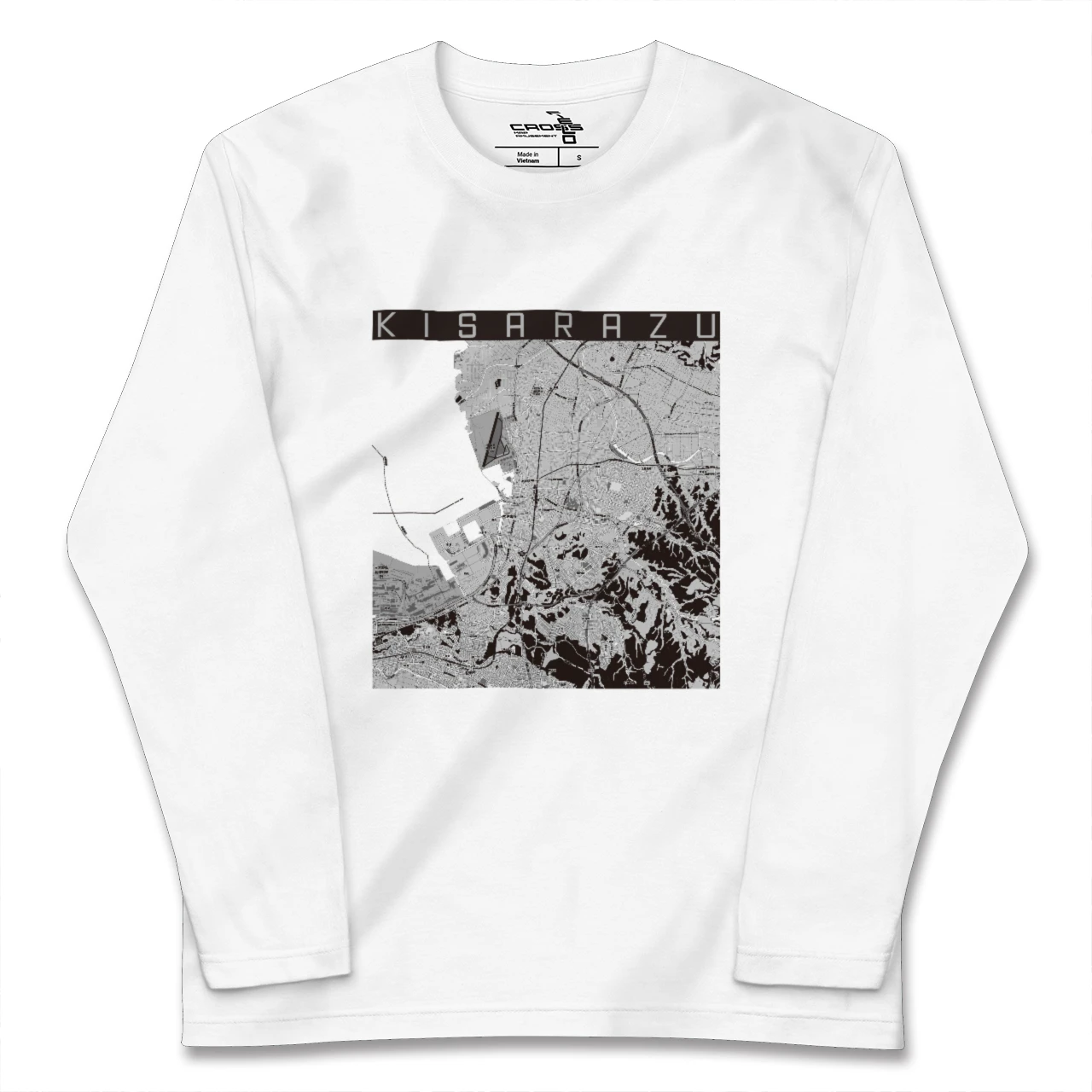 【木更津(千葉県)】地図柄ロングスリーブTシャツ