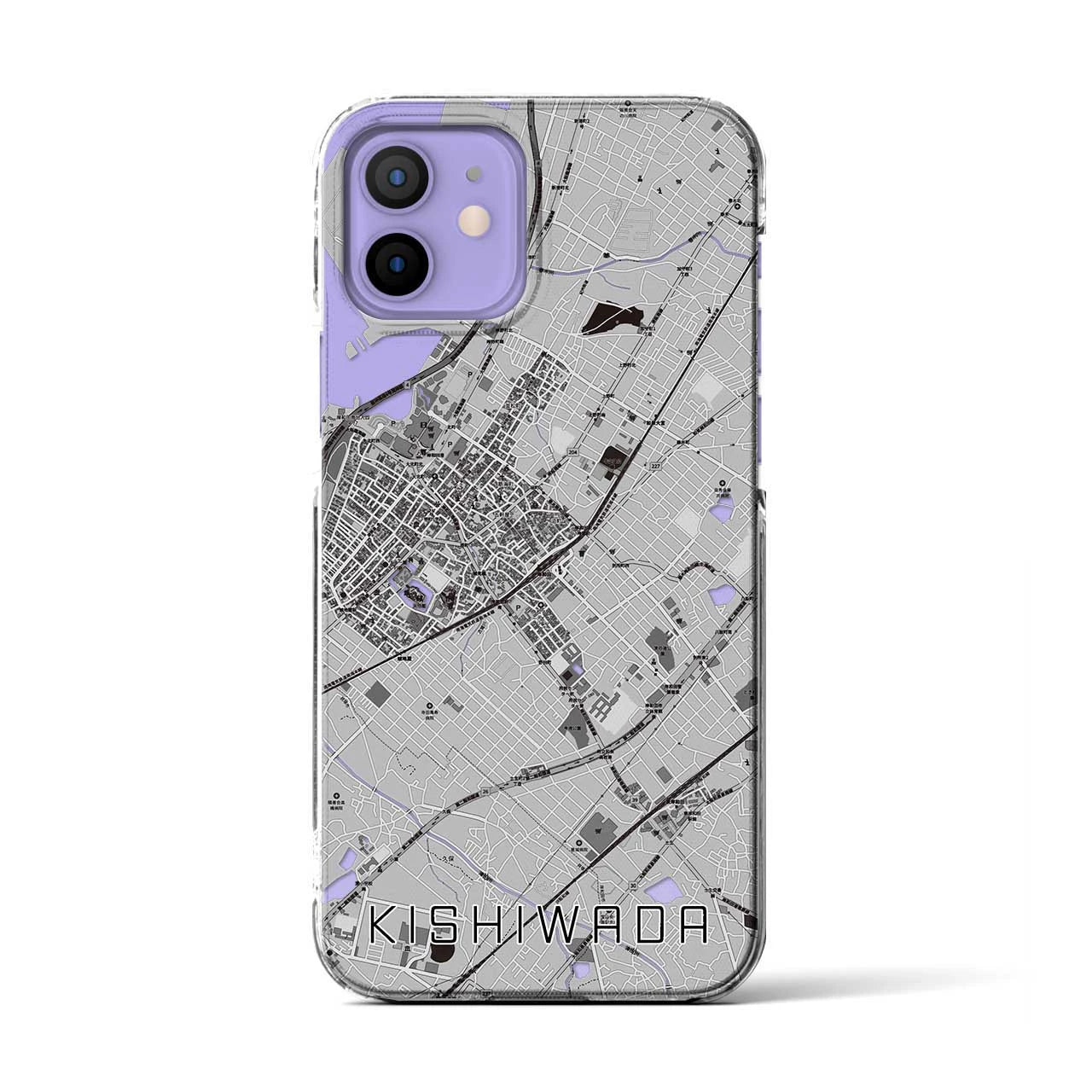 【岸和田(大阪府)】地図柄iPhoneケース(クリアタイプ)