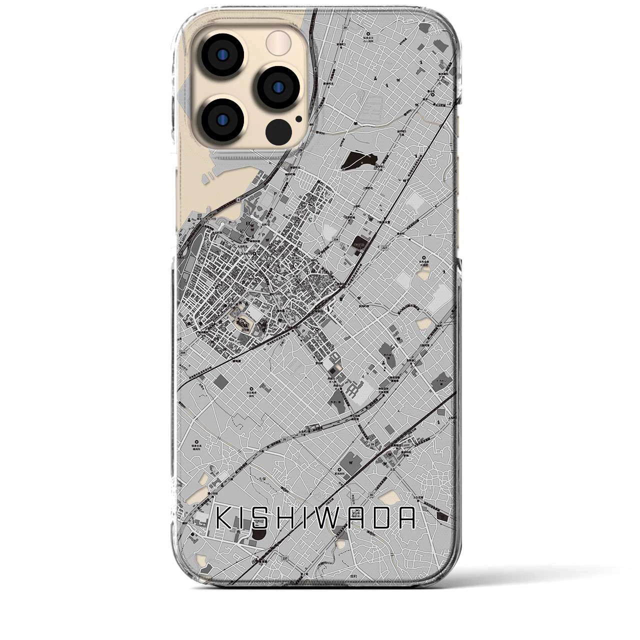 【岸和田(大阪府)】地図柄iPhoneケース(クリアタイプ)