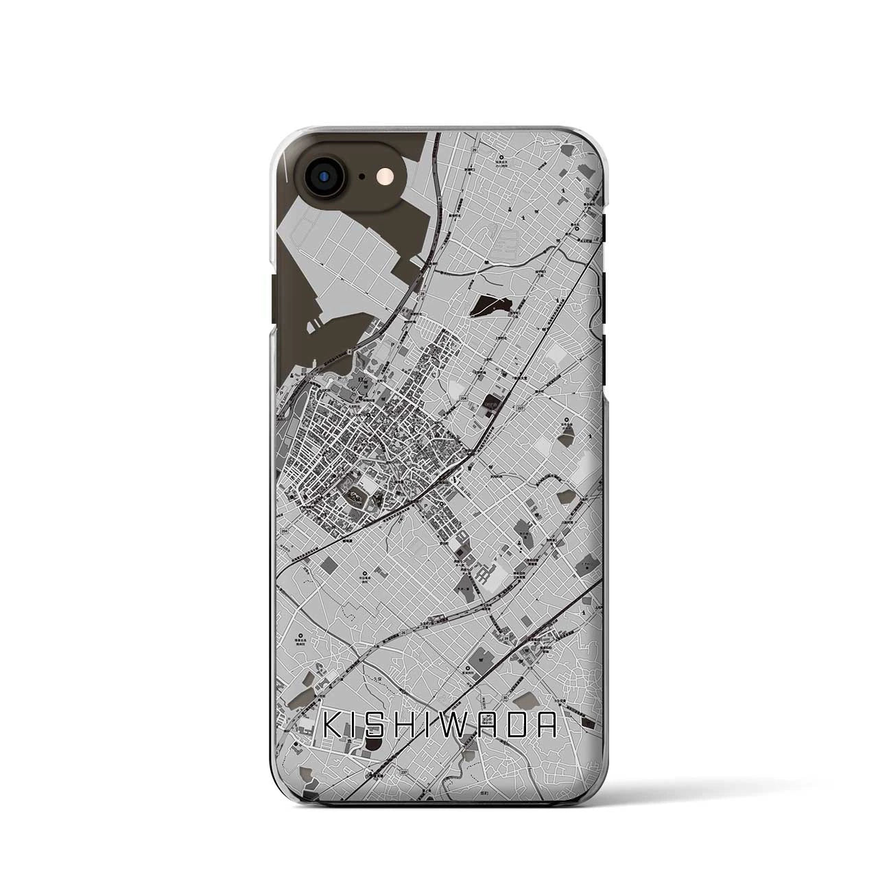 【岸和田(大阪府)】地図柄iPhoneケース(クリアタイプ)