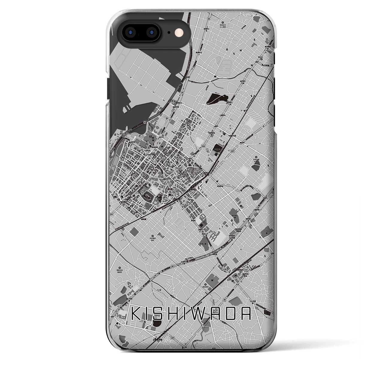 【岸和田(大阪府)】地図柄iPhoneケース(クリアタイプ)