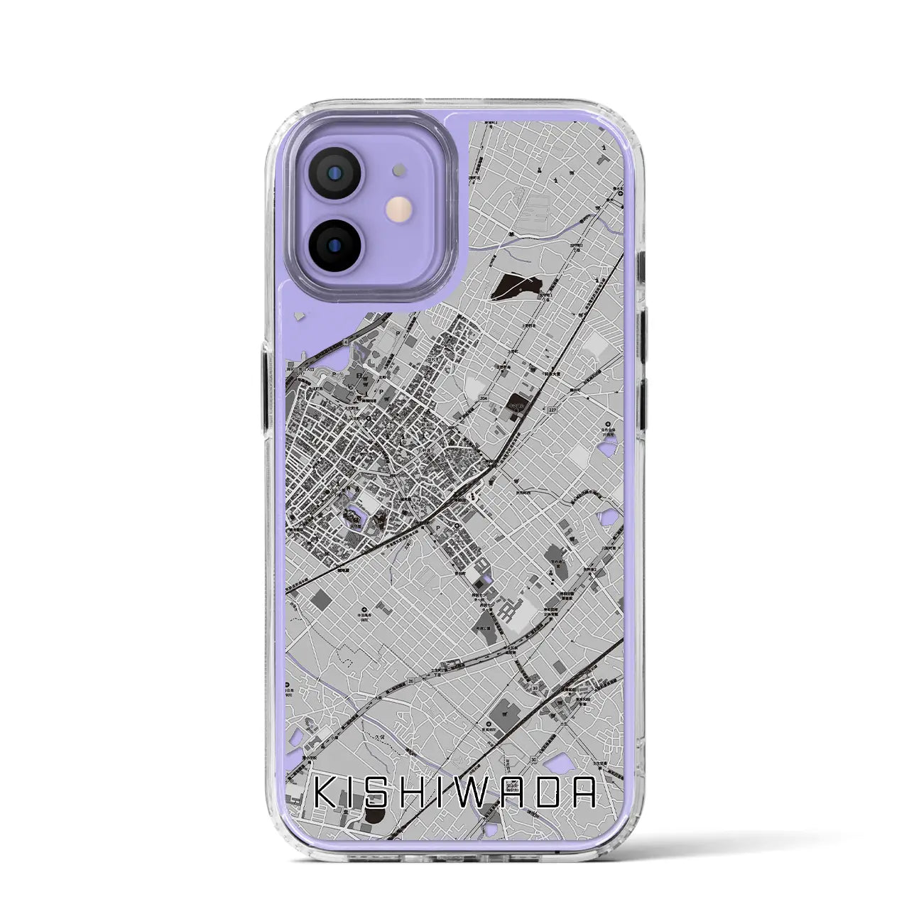 【岸和田(大阪府)】地図柄iPhoneケース(MagSafeタイプ)