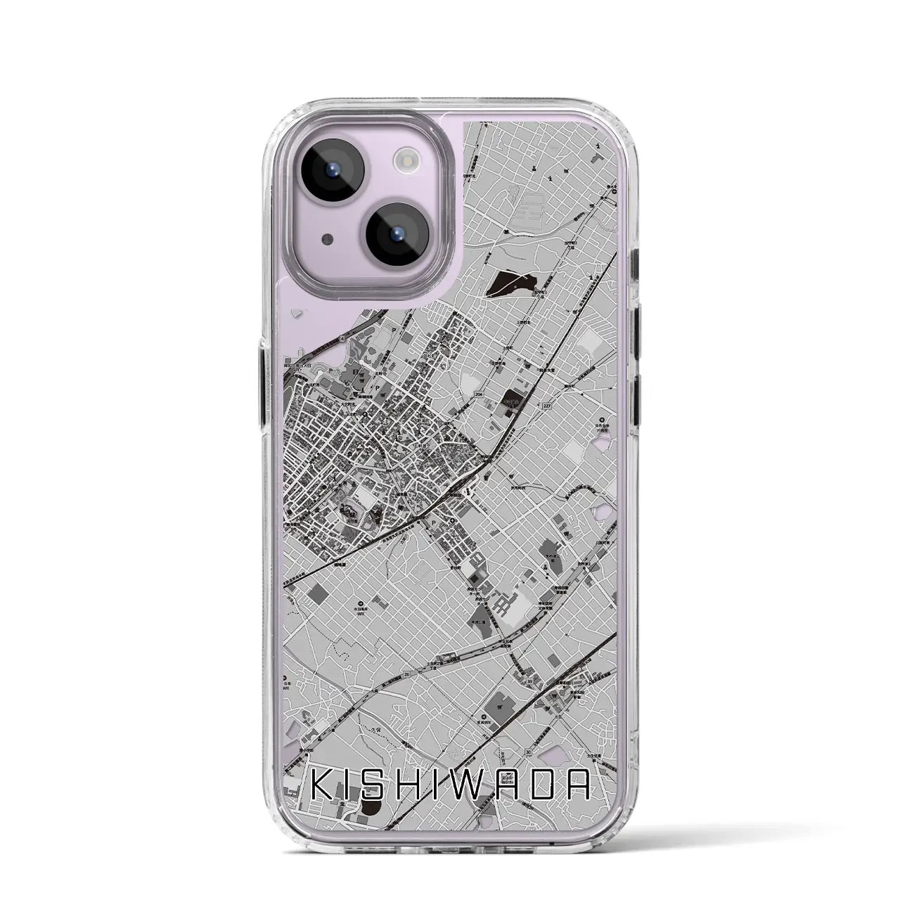 【岸和田(大阪府)】地図柄iPhoneケース(MagSafeタイプ)