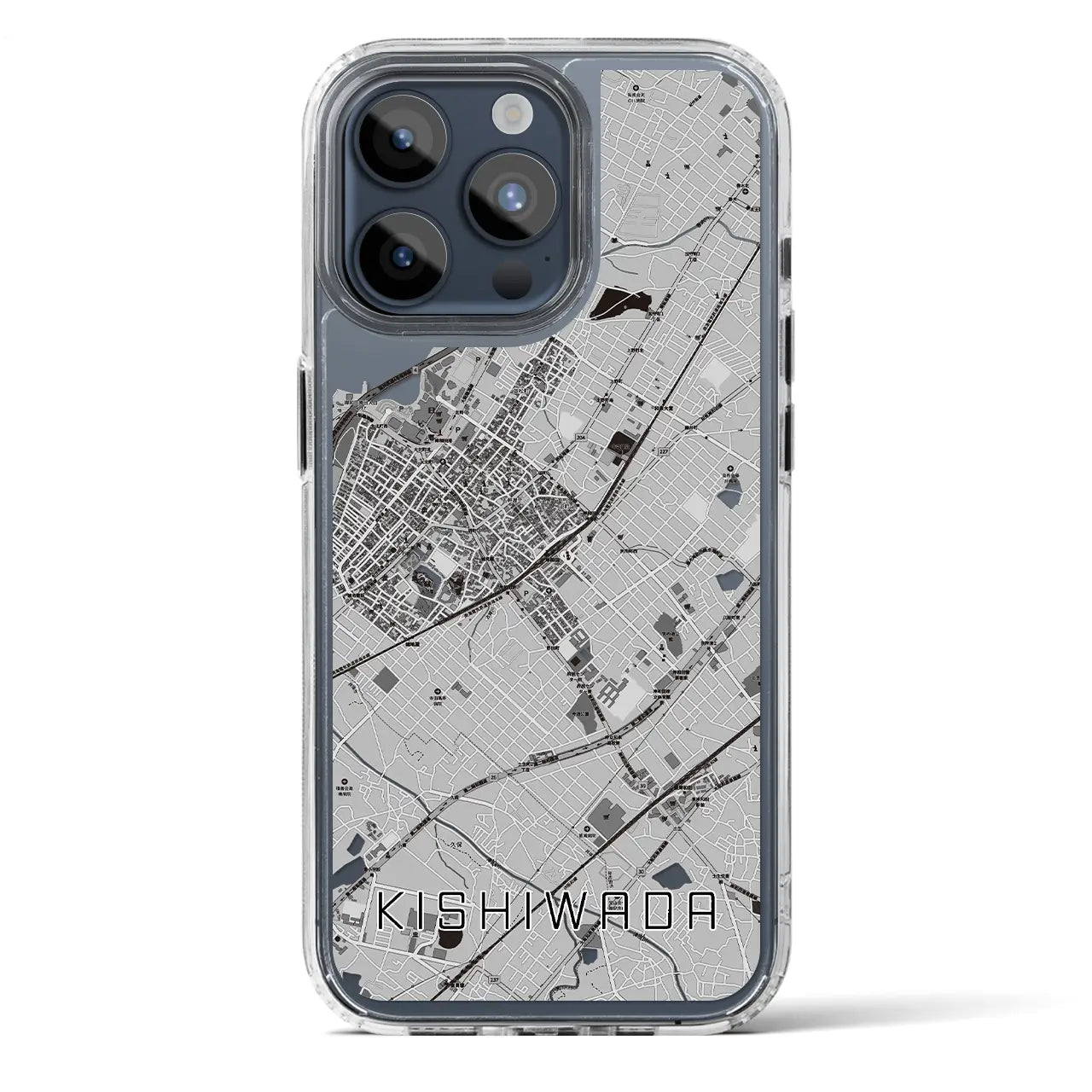 【岸和田(大阪府)】地図柄iPhoneケース(MagSafeタイプ)