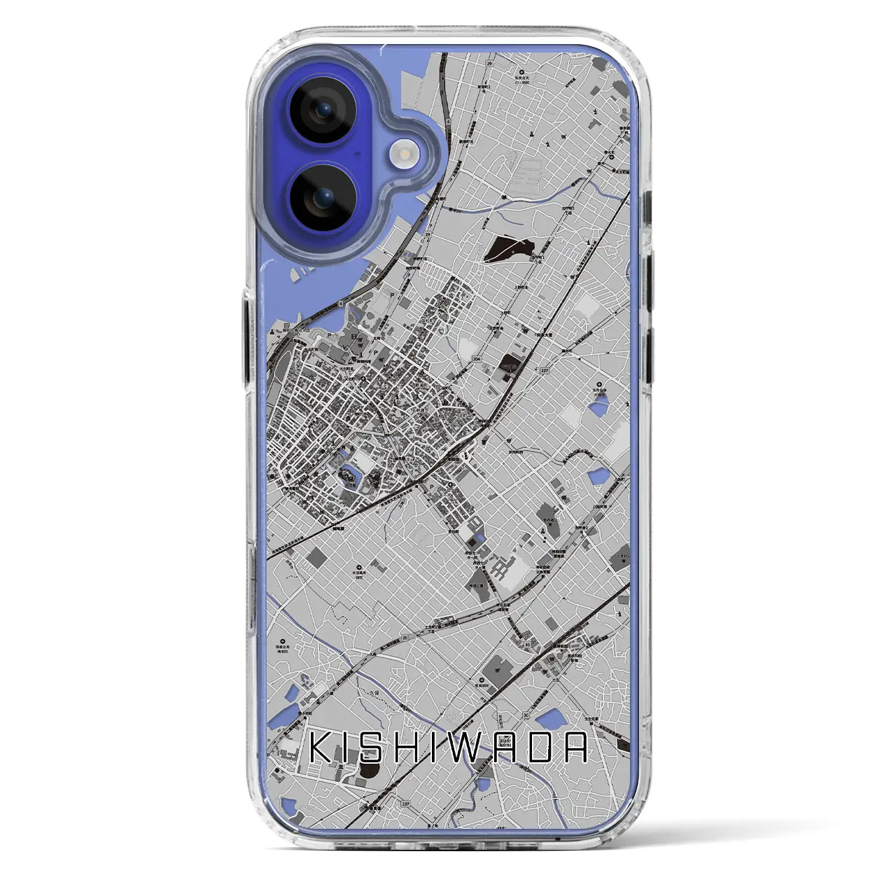 【岸和田(大阪府)】地図柄iPhoneケース(MagSafeタイプ)