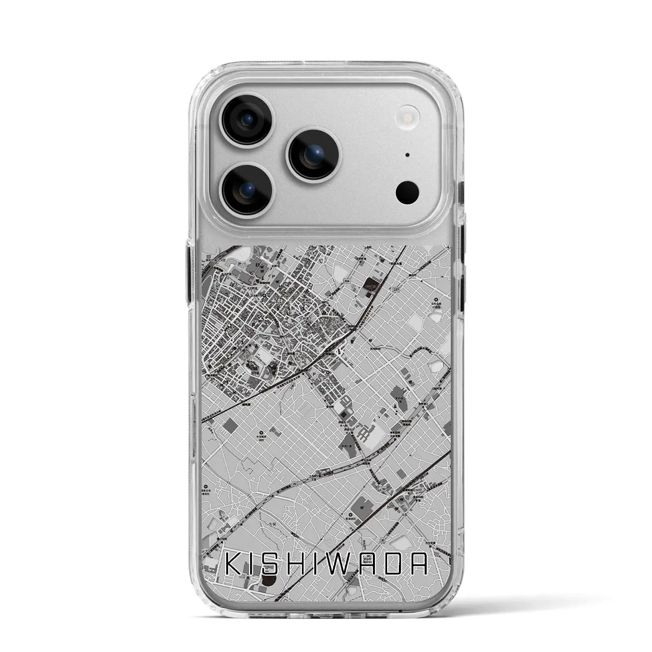 【岸和田(大阪府)】地図柄iPhoneケース(MagSafeタイプ)