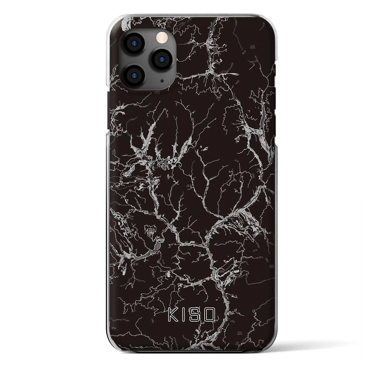 【木曽(長野県)】地図柄iPhoneケース(クリアタイプ)