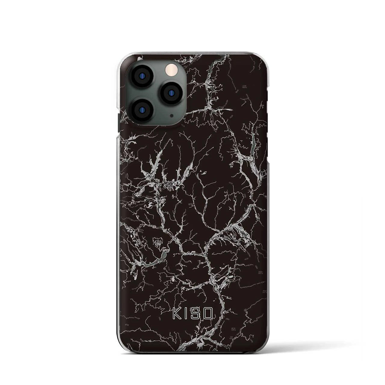 【木曽(長野県)】地図柄iPhoneケース(クリアタイプ)