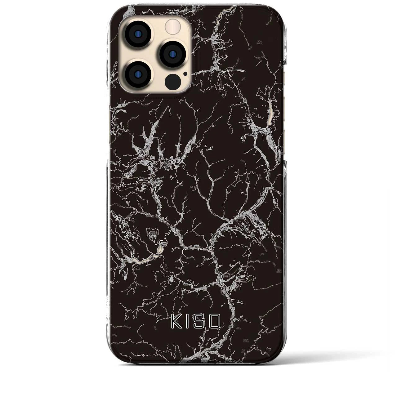 【木曽(長野県)】地図柄iPhoneケース(クリアタイプ)