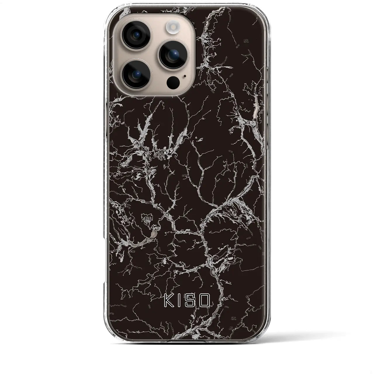 【木曽(長野県)】地図柄iPhoneケース(クリアタイプ)