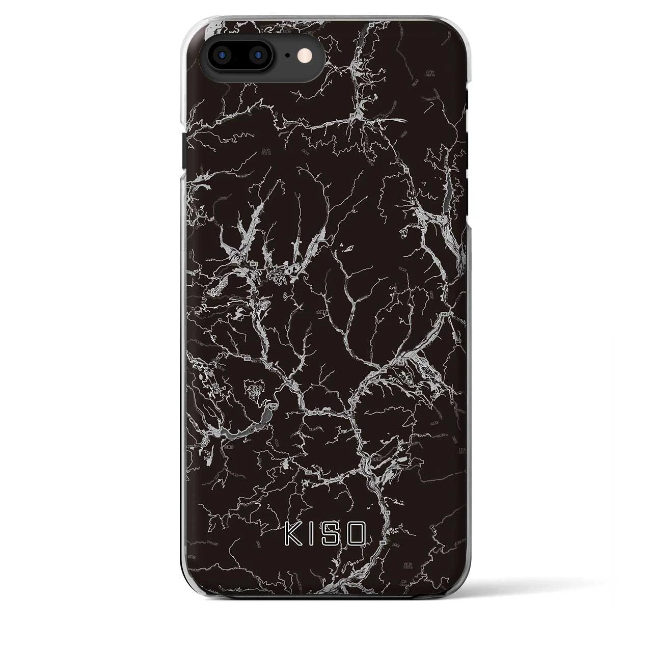 【木曽(長野県)】地図柄iPhoneケース(クリアタイプ)