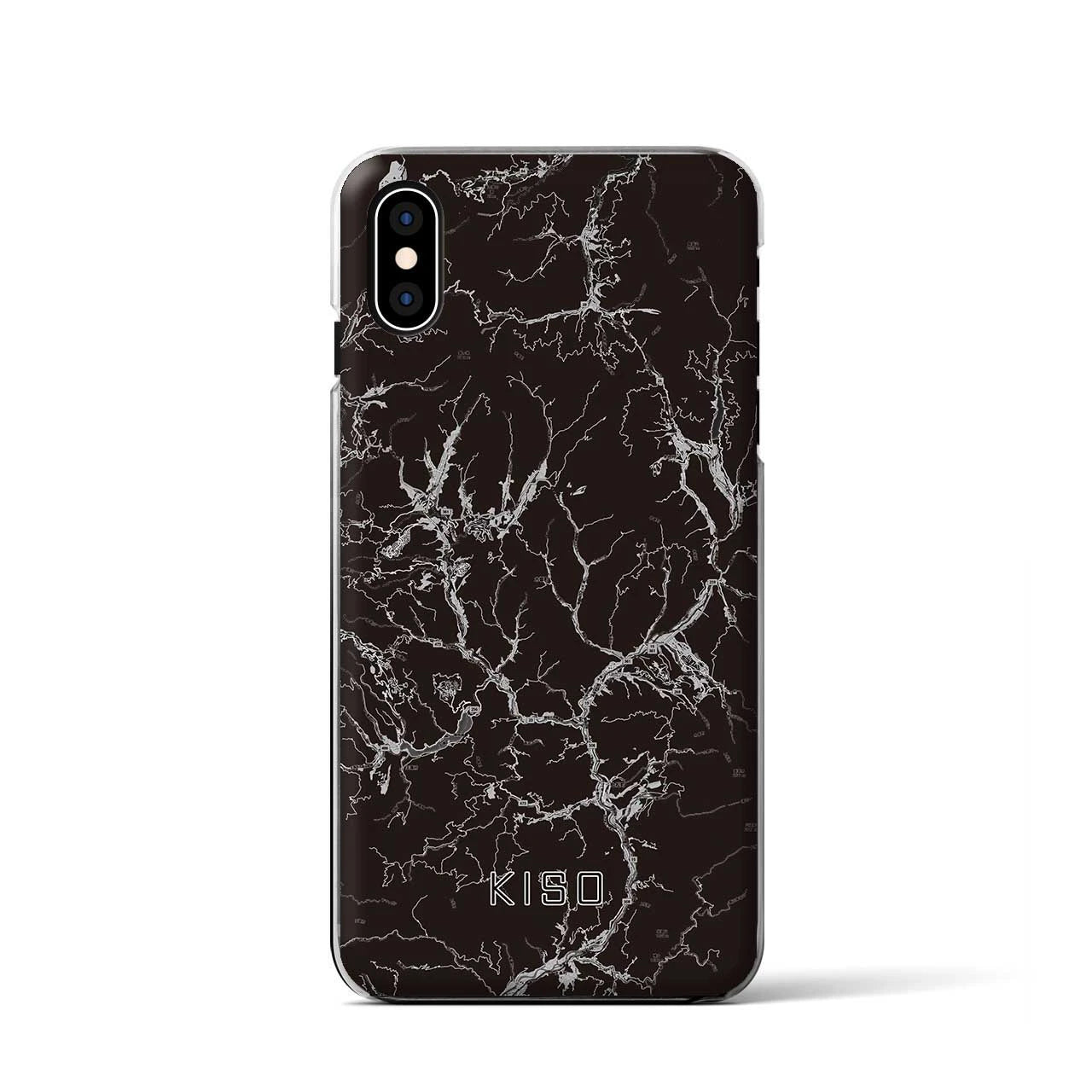 【木曽(長野県)】地図柄iPhoneケース(クリアタイプ)