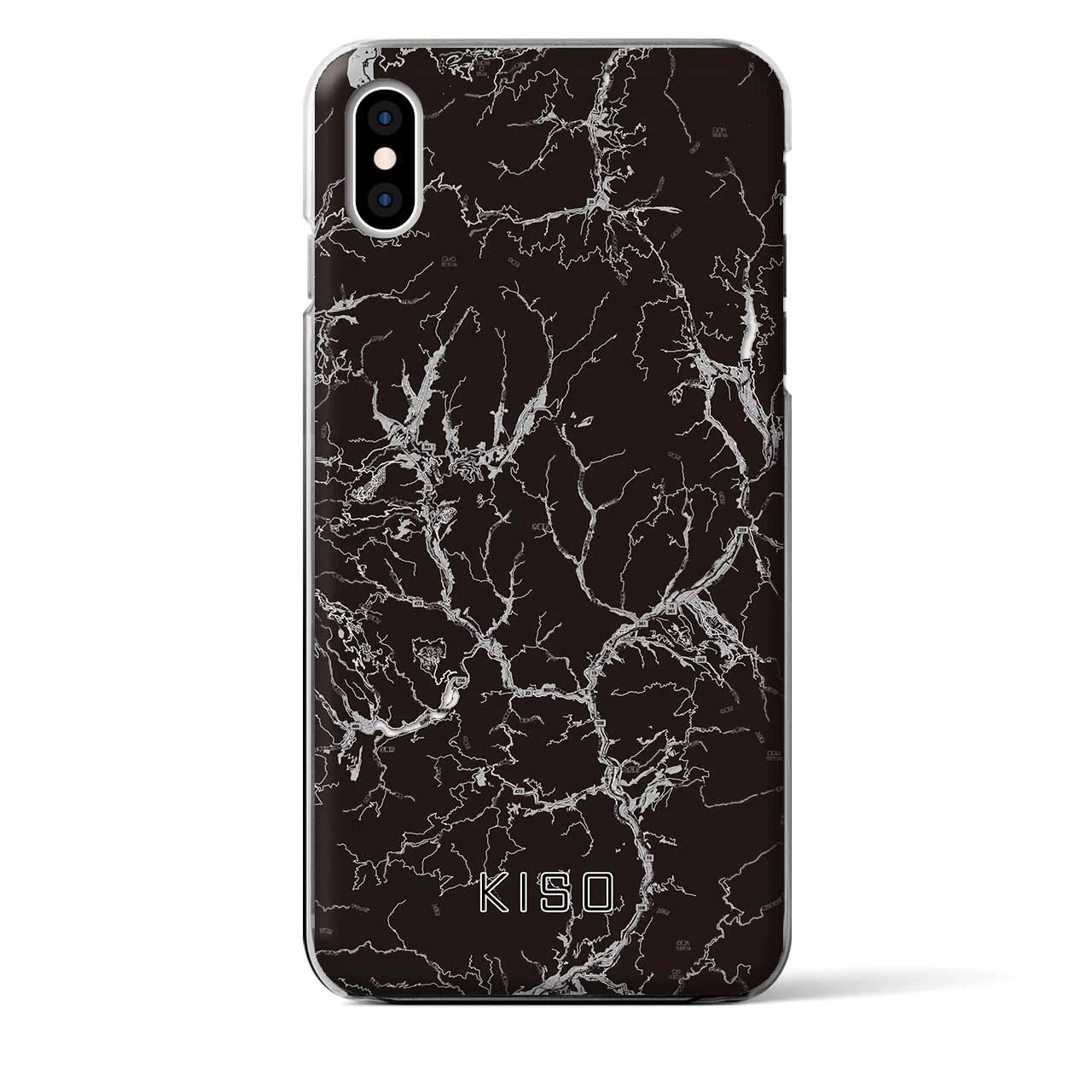 【木曽(長野県)】地図柄iPhoneケース(クリアタイプ)