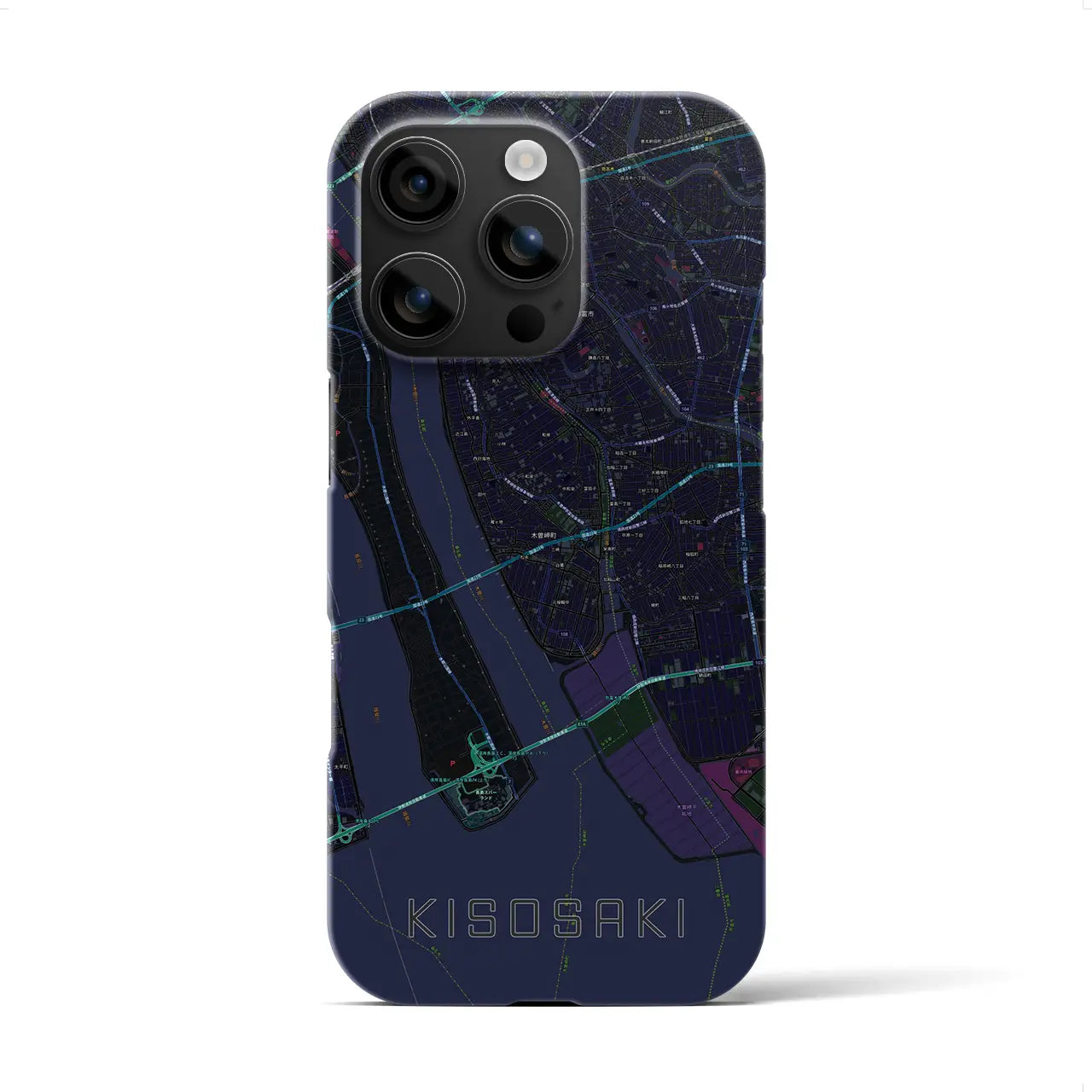 【木曽岬(三重県)】地図柄iPhoneケース(バックカバータイプ)