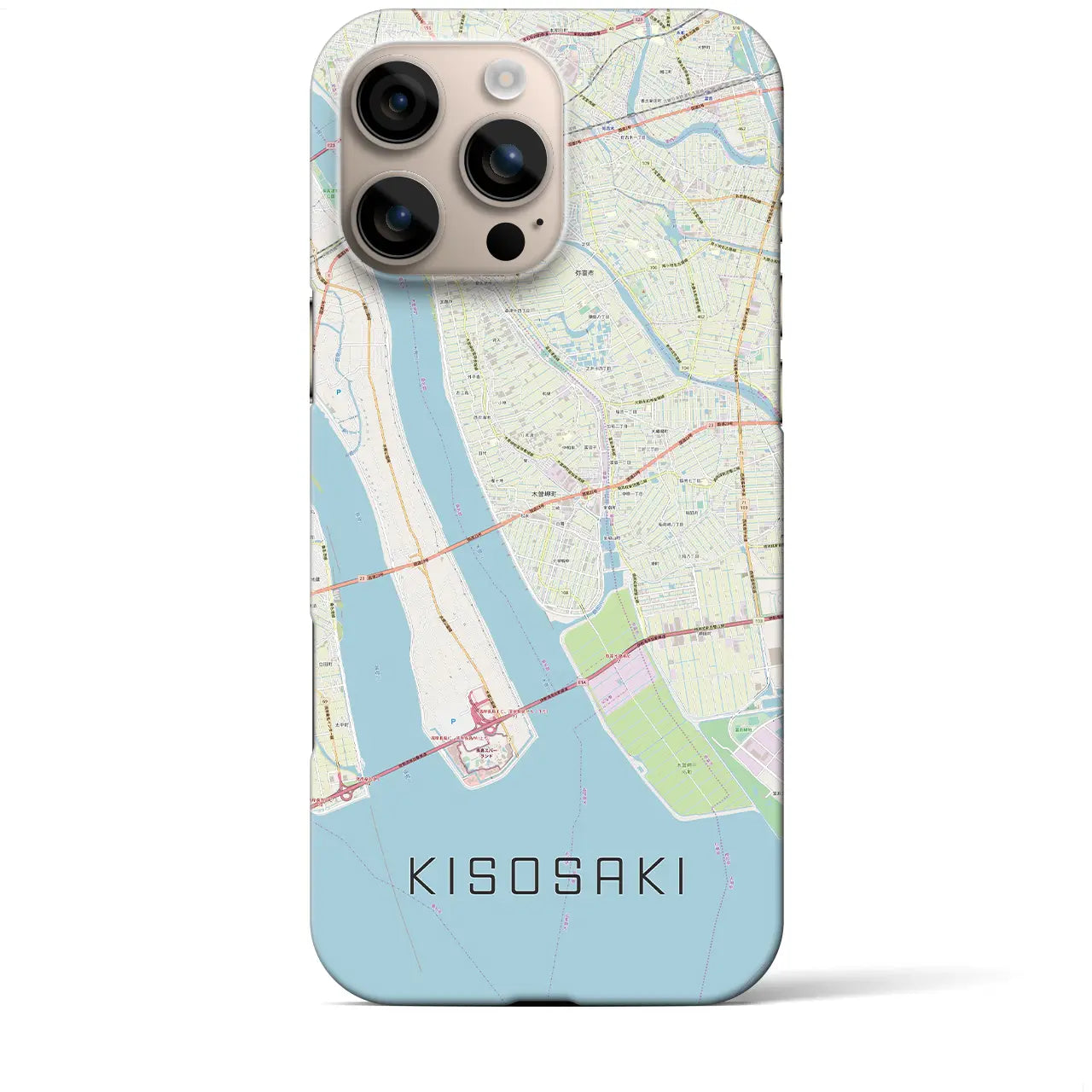 【木曽岬(三重県)】地図柄iPhoneケース(バックカバータイプ)