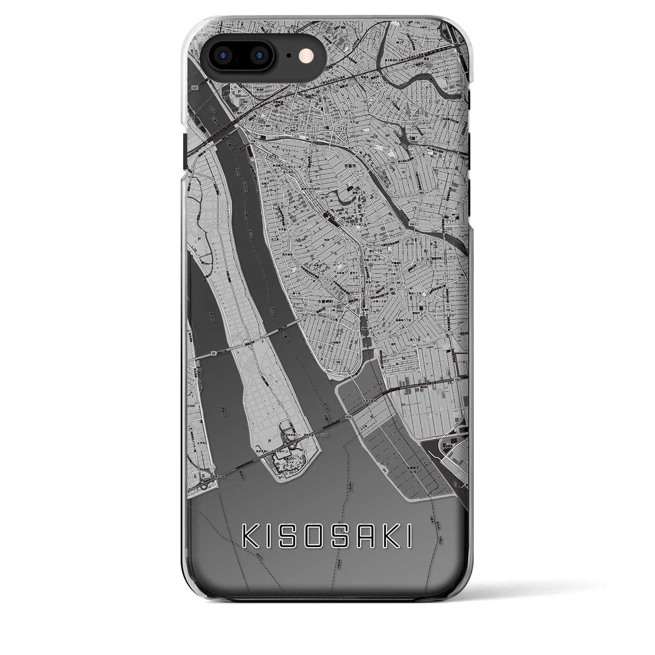 【木曽岬(三重県)】地図柄iPhoneケース(クリアタイプ)