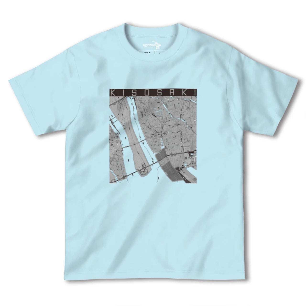 【木曽岬(三重県)】地図柄ヘビーウェイトTシャツ