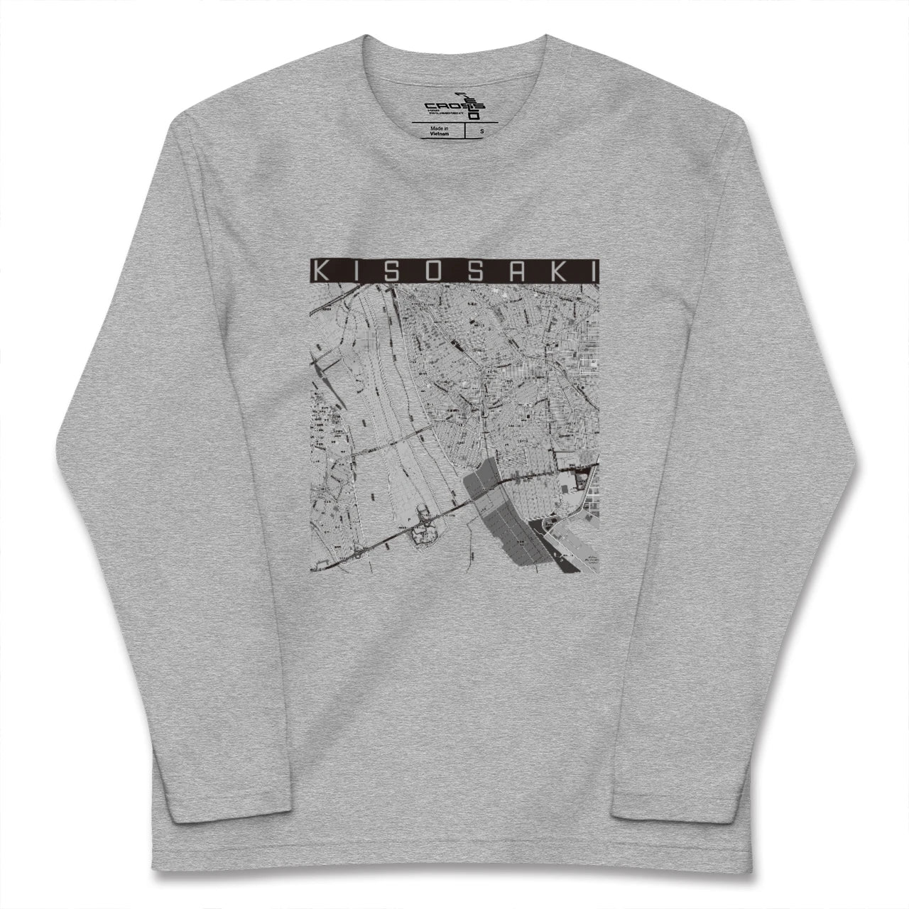 【木曽岬(三重県)】地図柄ロングスリーブTシャツ