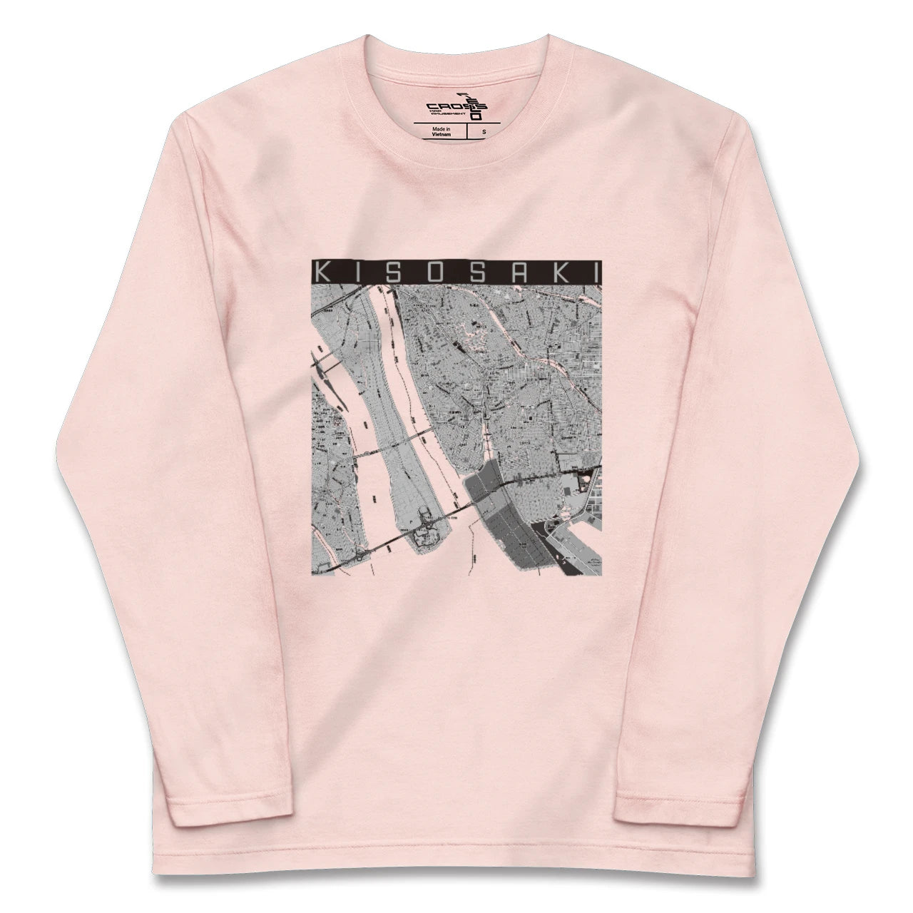 【木曽岬(三重県)】地図柄ロングスリーブTシャツ