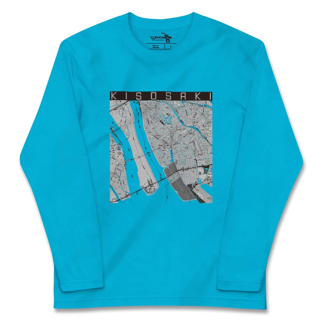 【木曽岬(三重県)】地図柄ロングスリーブTシャツ