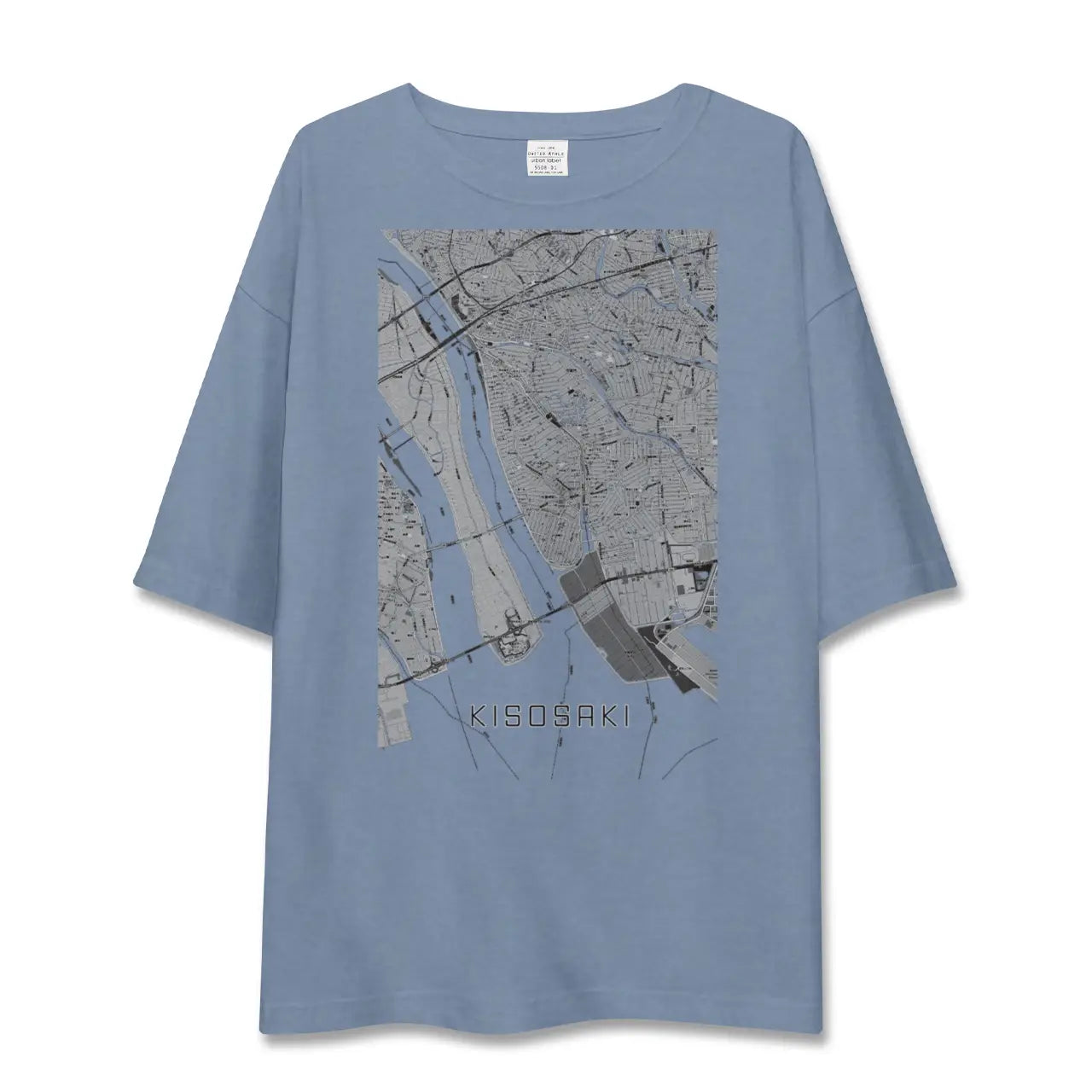 【木曽岬(三重県)】地図柄ビッグシルエットTシャツ