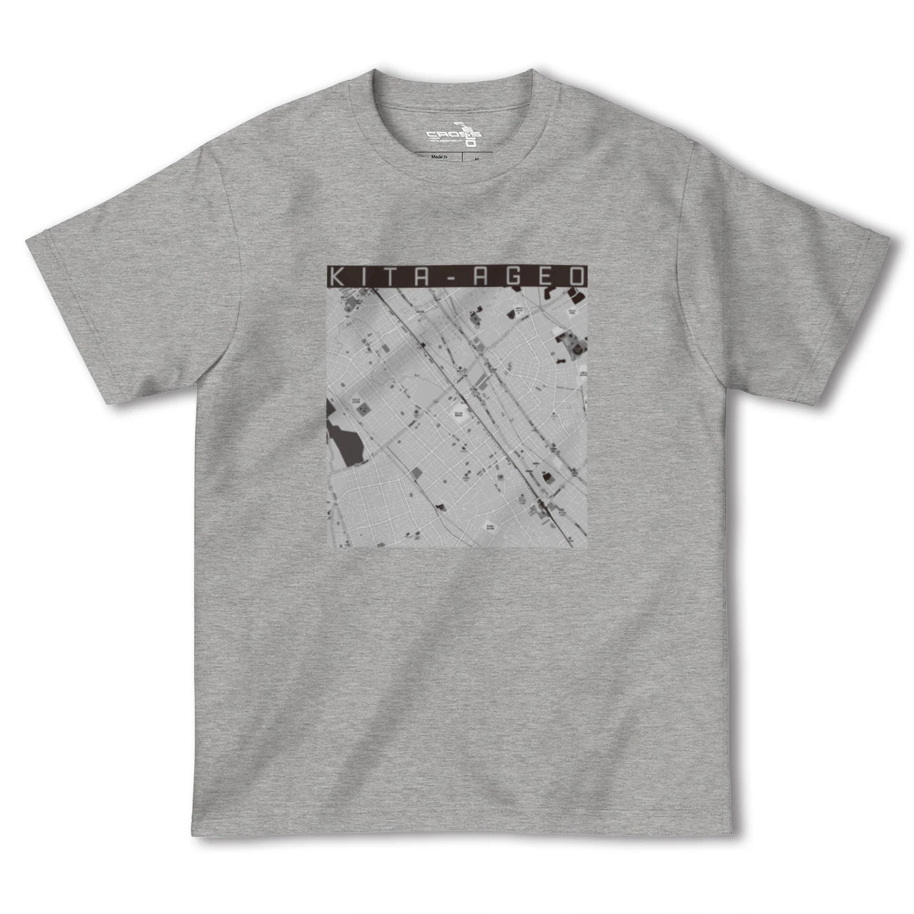 【北上尾(埼玉県)】地図柄ヘビーウェイトTシャツ