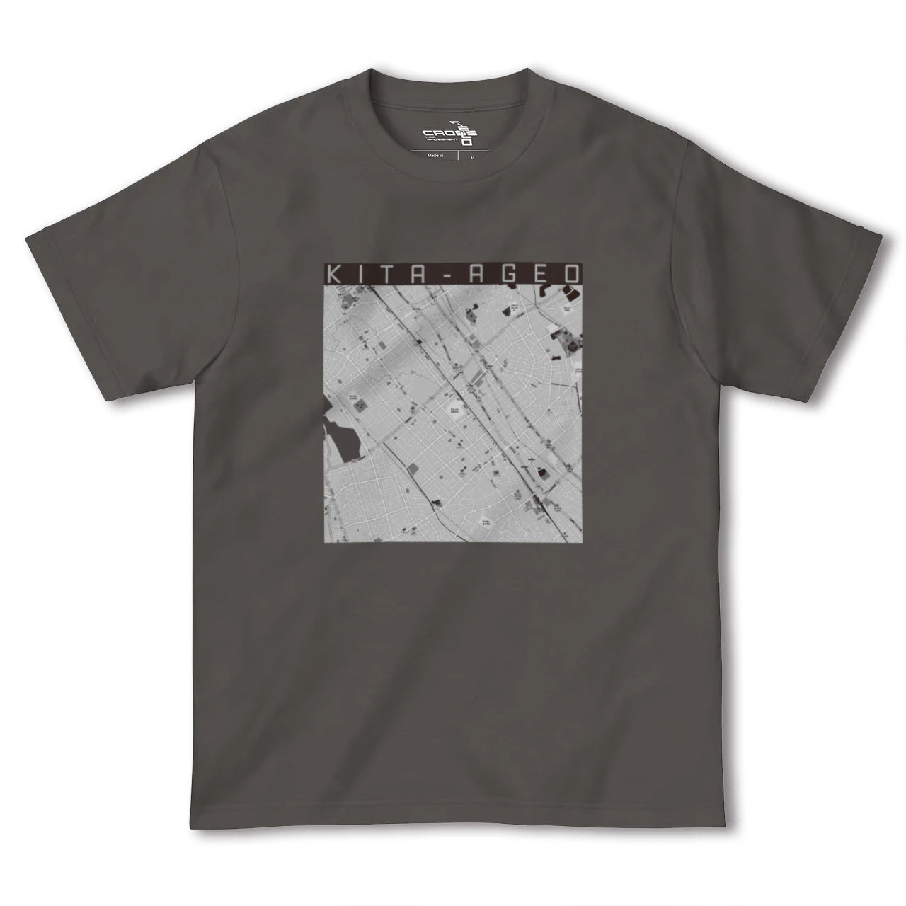 【北上尾(埼玉県)】地図柄ヘビーウェイトTシャツ