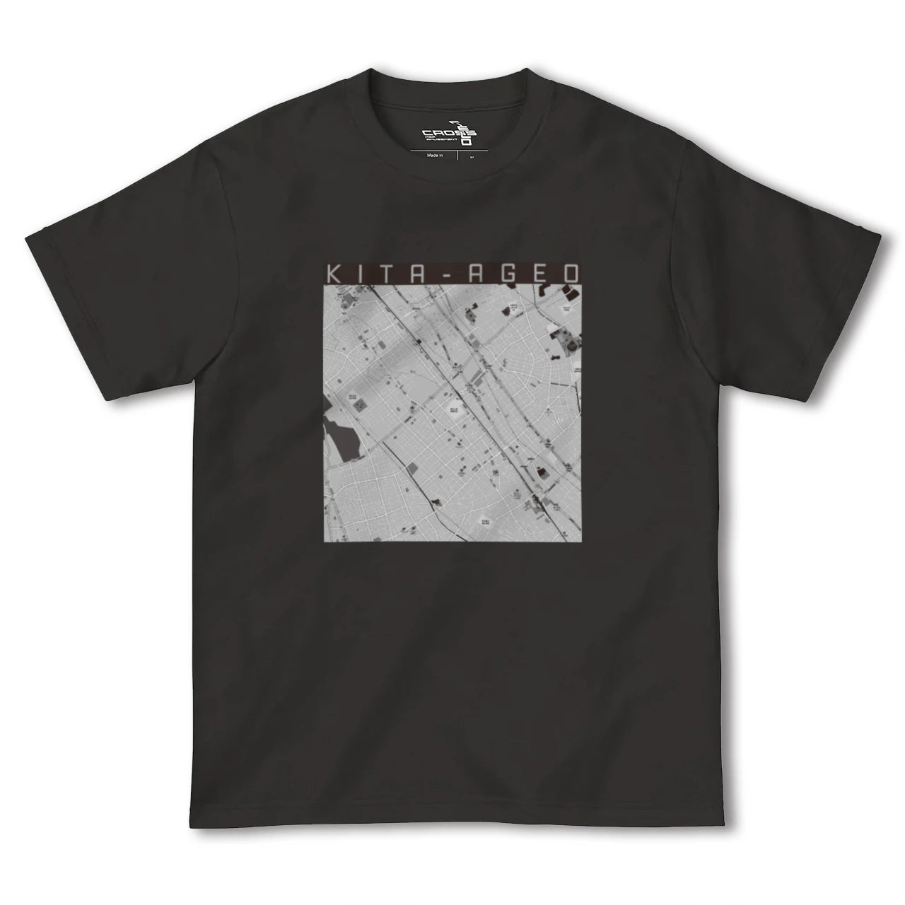 【北上尾(埼玉県)】地図柄ヘビーウェイトTシャツ
