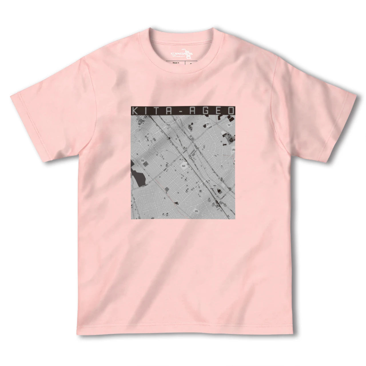 【北上尾(埼玉県)】地図柄ヘビーウェイトTシャツ