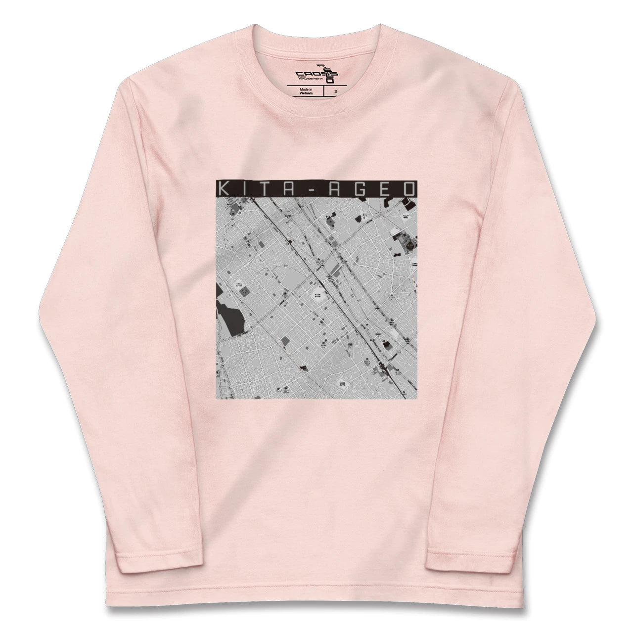 【北上尾(埼玉県)】地図柄ロングスリーブTシャツ