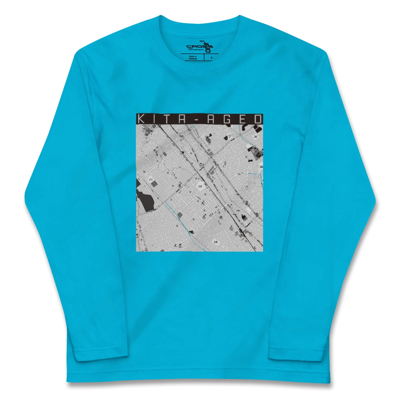 【北上尾(埼玉県)】地図柄ロングスリーブTシャツ