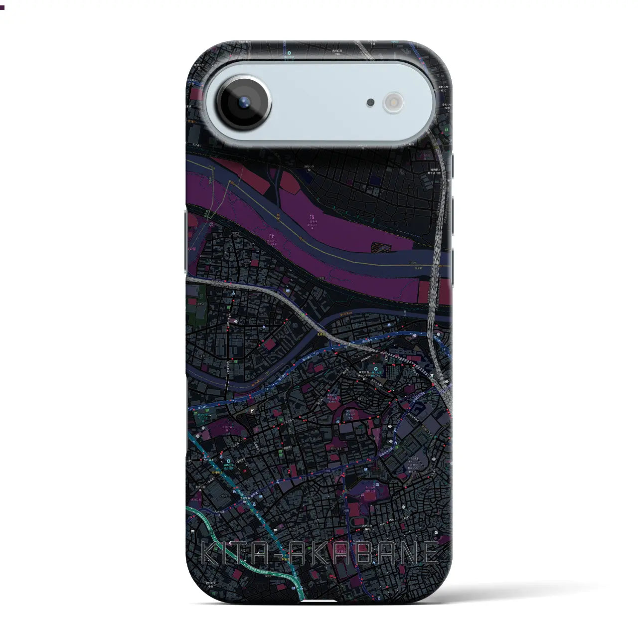 【北赤羽(東京都)】地図柄iPhoneケース(バックカバータイプ)