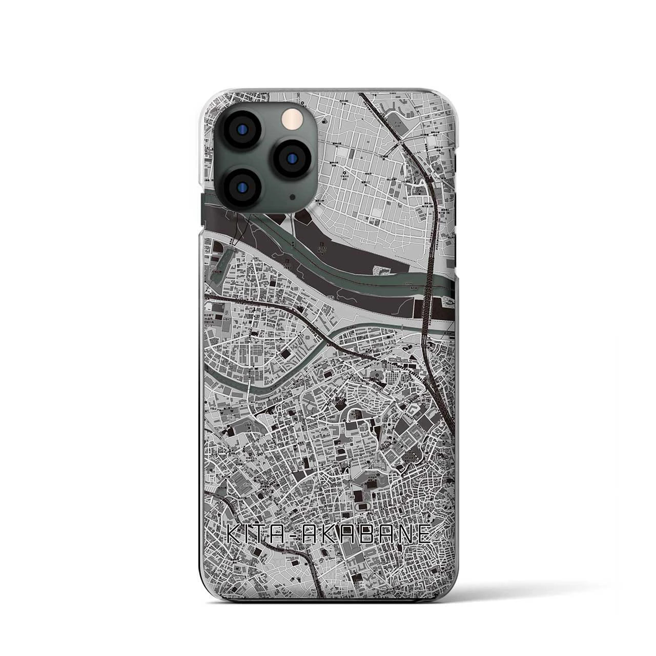 【北赤羽(東京都)】地図柄iPhoneケース(クリアタイプ)