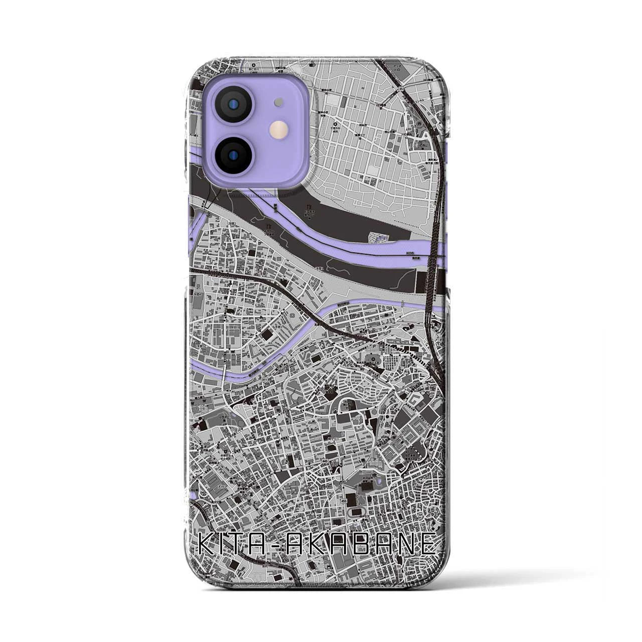 【北赤羽(東京都)】地図柄iPhoneケース(クリアタイプ)