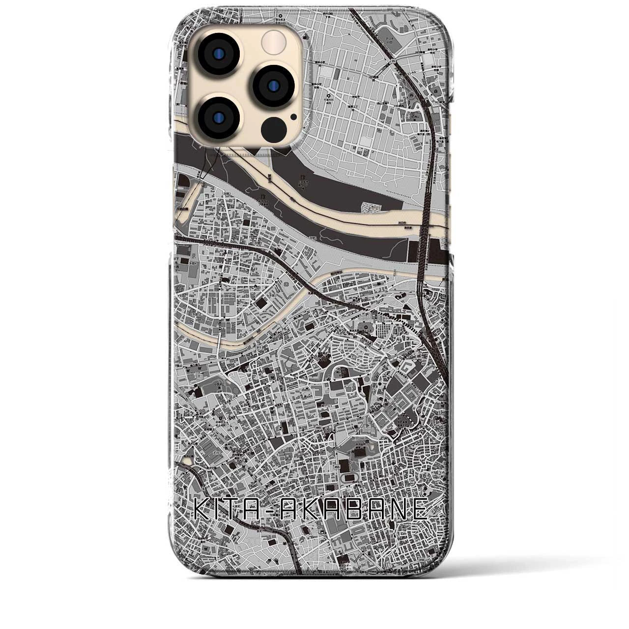 【北赤羽(東京都)】地図柄iPhoneケース(クリアタイプ)