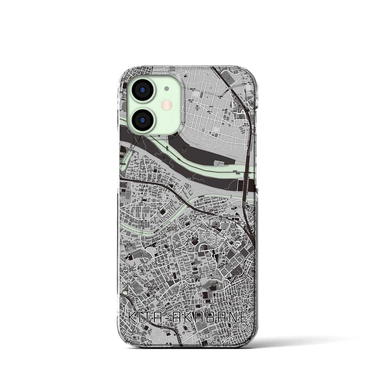 【北赤羽(東京都)】地図柄iPhoneケース(クリアタイプ)