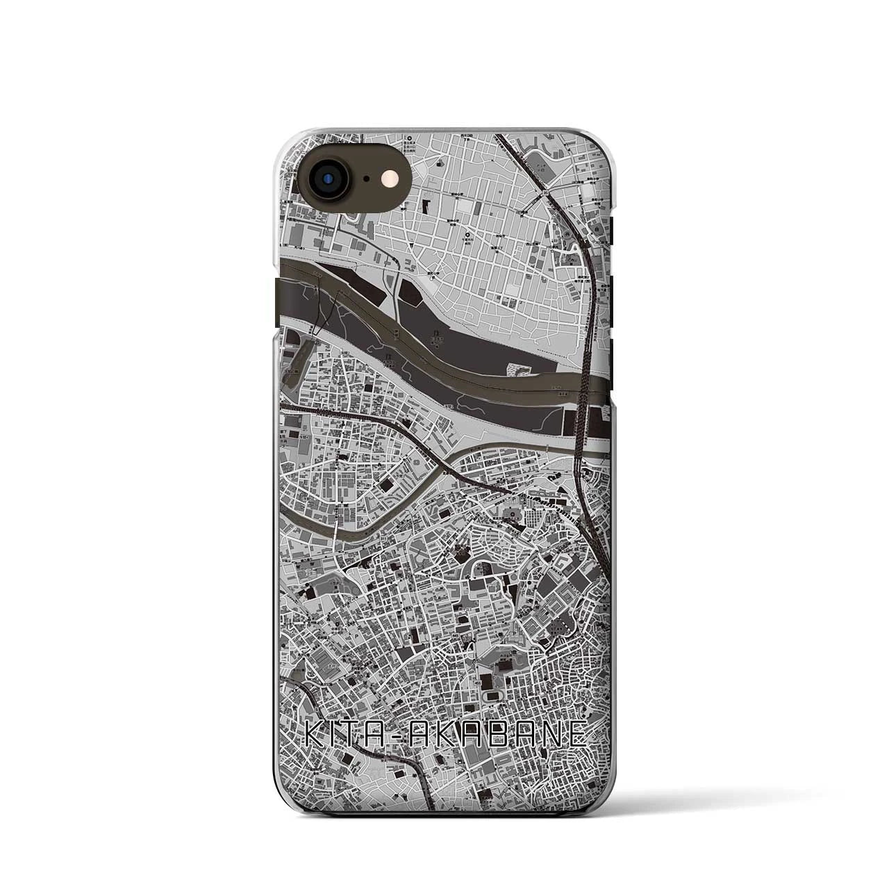 【北赤羽(東京都)】地図柄iPhoneケース(クリアタイプ)