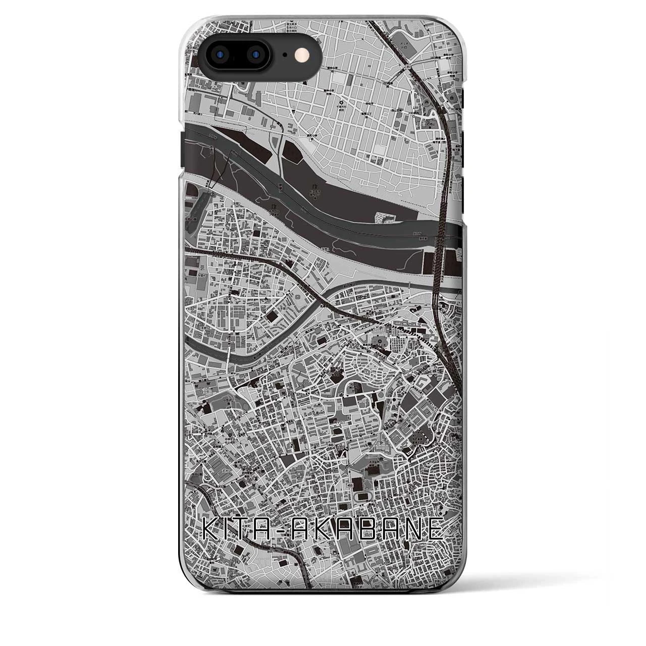 【北赤羽(東京都)】地図柄iPhoneケース(クリアタイプ)