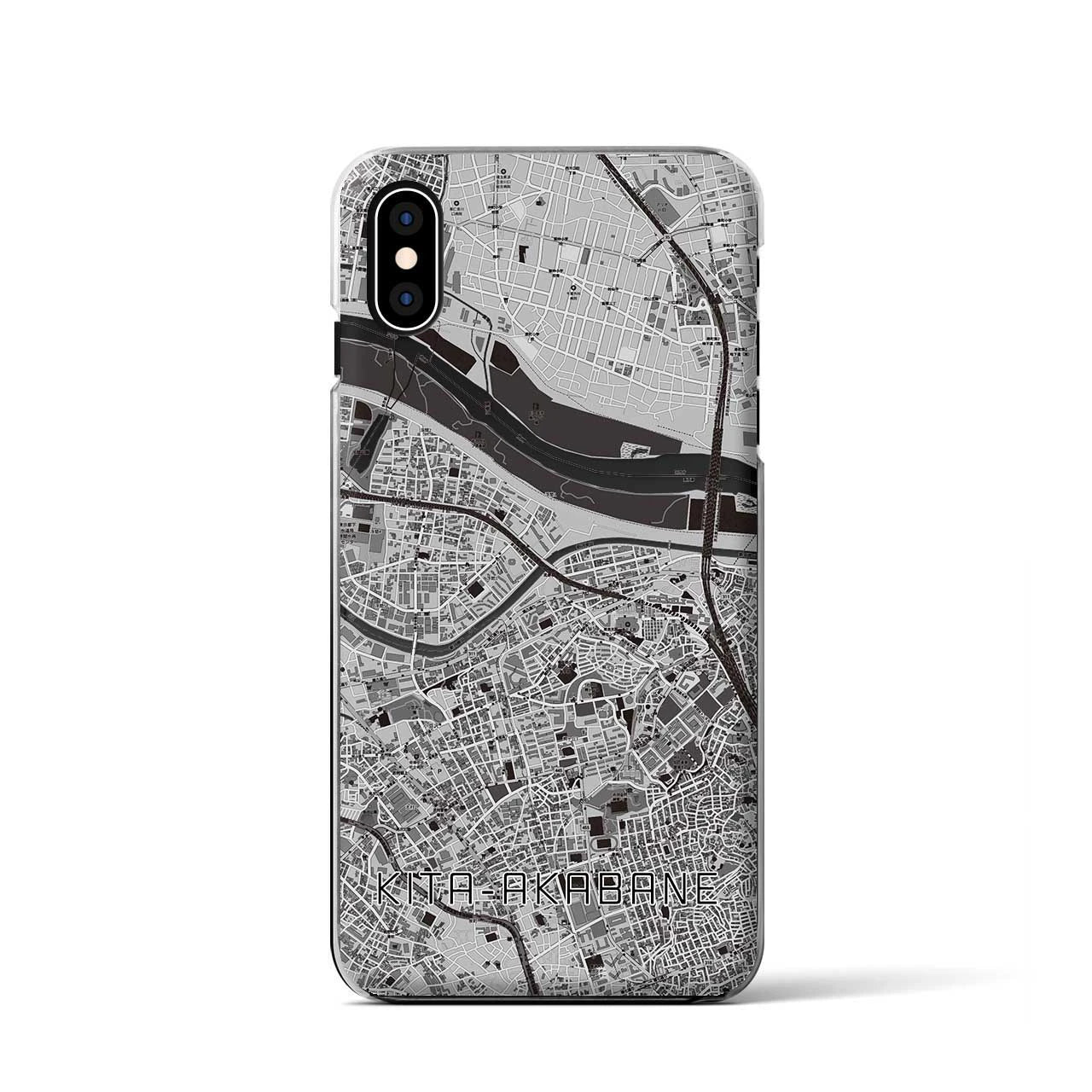 【北赤羽(東京都)】地図柄iPhoneケース(クリアタイプ)