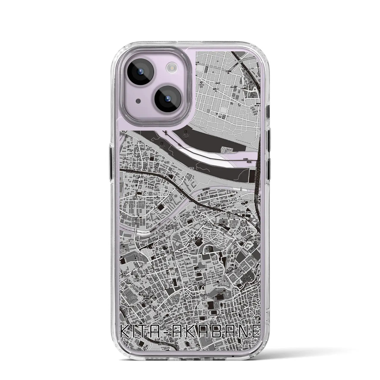 【北赤羽(東京都)】地図柄iPhoneケース(MagSafeタイプ)