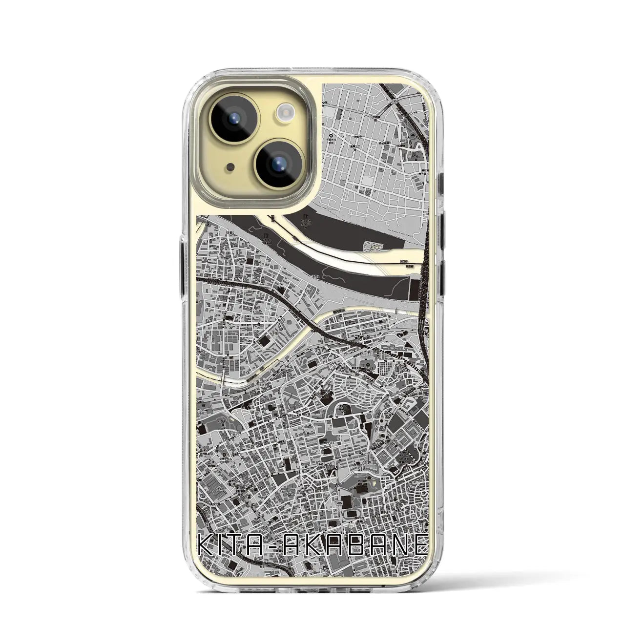 【北赤羽(東京都)】地図柄iPhoneケース(MagSafeタイプ)