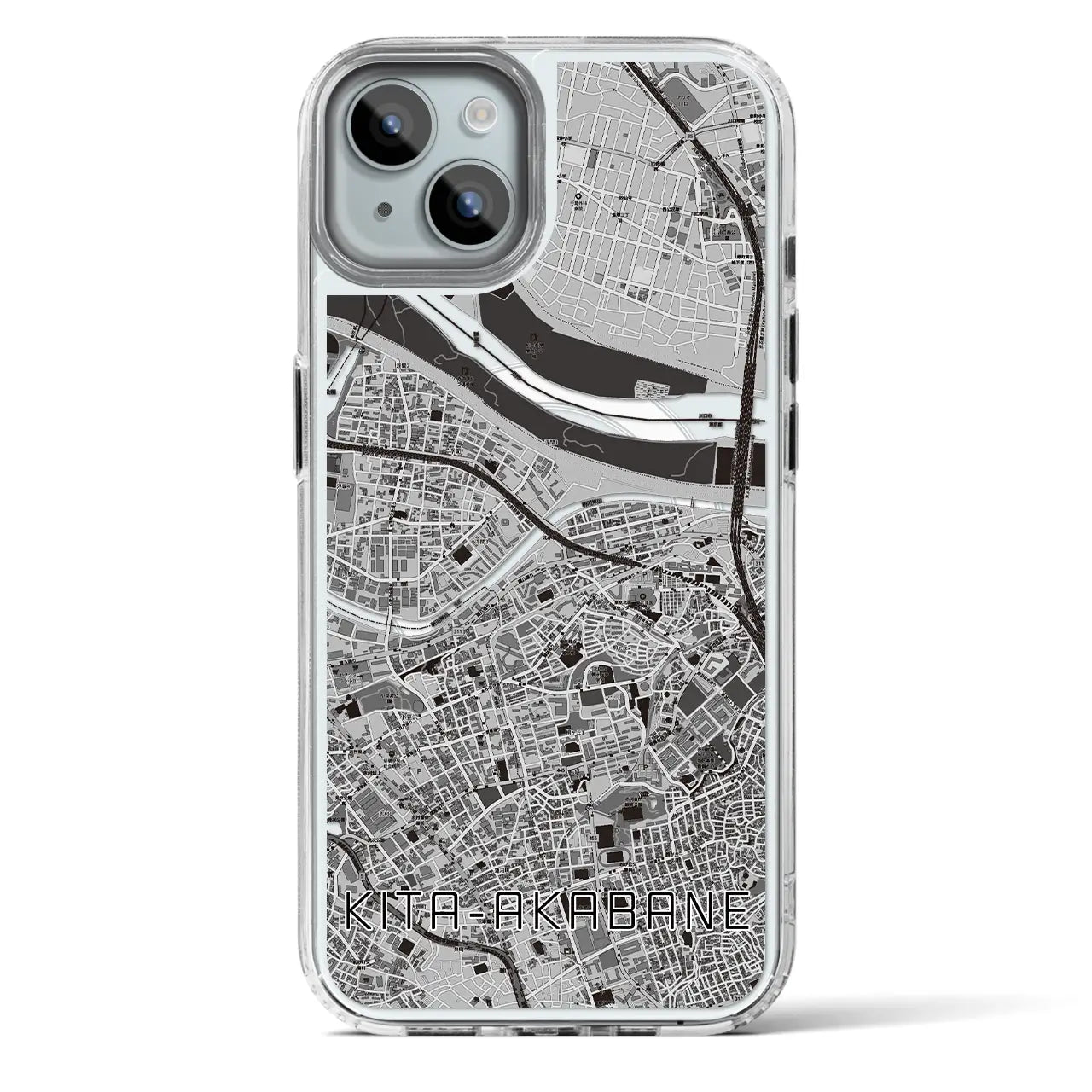 【北赤羽(東京都)】地図柄iPhoneケース(MagSafeタイプ)