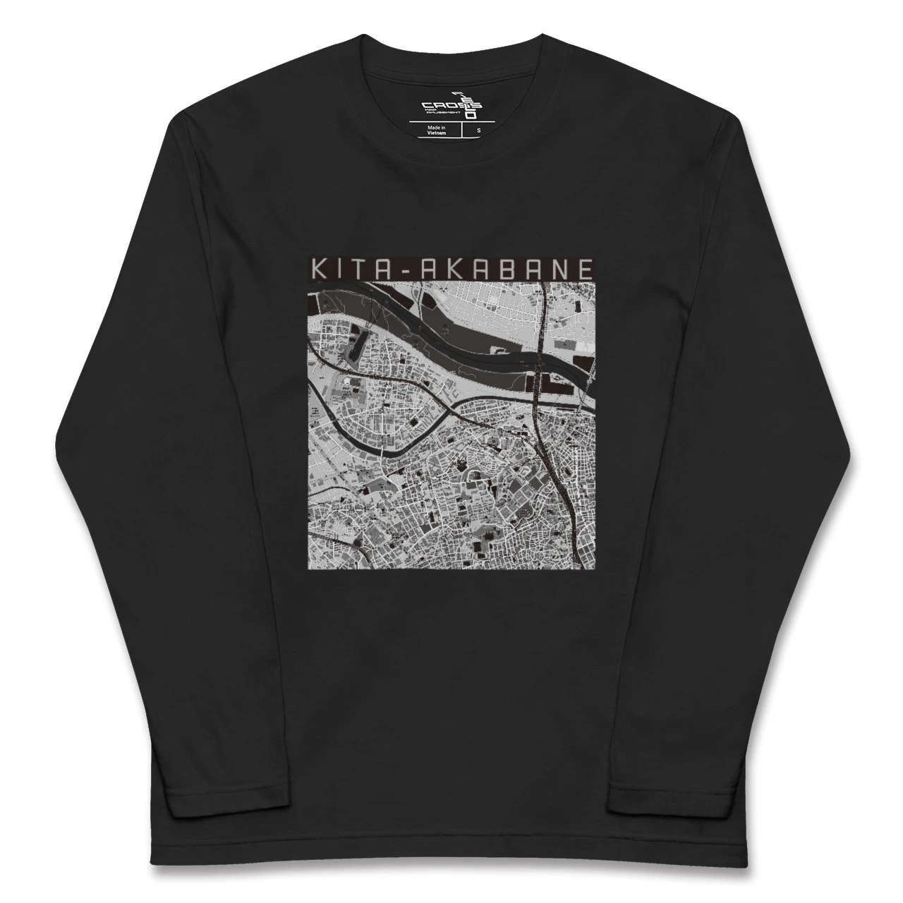 【北赤羽(東京都)】地図柄ロングスリーブTシャツ